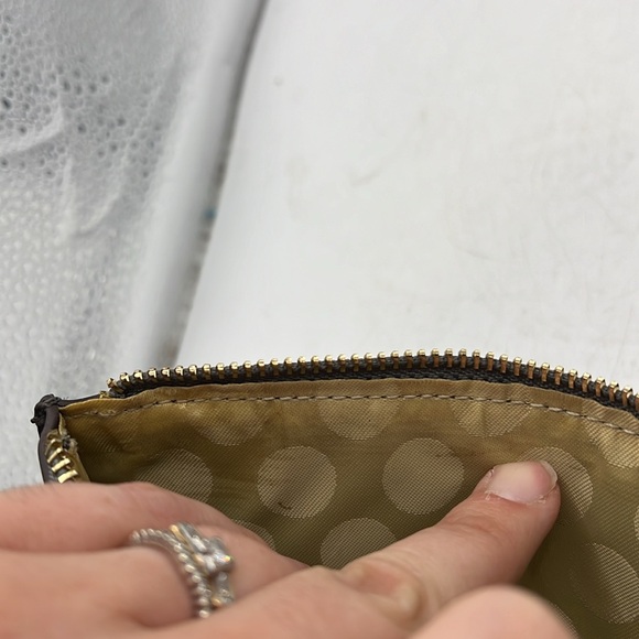 Kate Spade Wristlet Clutch Wallet Flat Thin Slim Gray Money Card Phone Holder - Picture 10 of 15